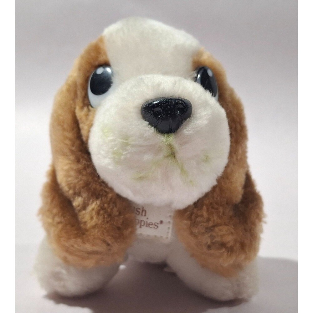 VTG Hush Puppies 4" Basset Hound Plush Stuffed Toy Puppy Dog Wolverine Worldwide